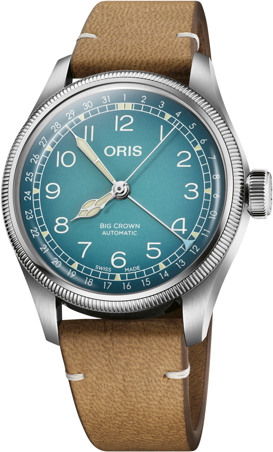 ORIS BIG CROWN Женские швейцарские часы, автоматический механизм, сталь, 38 мм